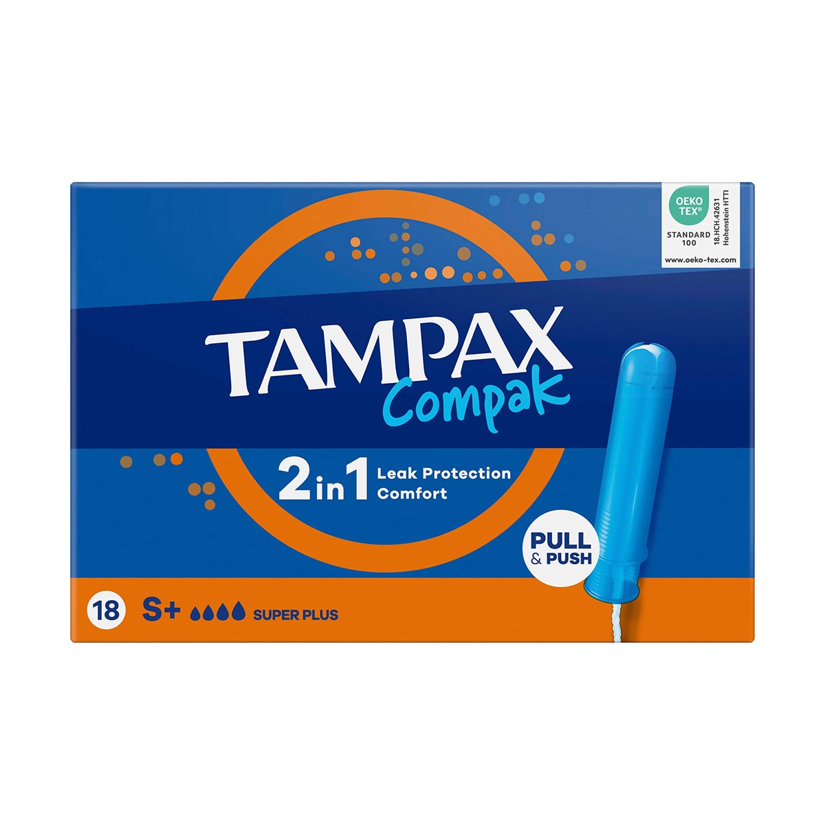  TAMPAX TAMPAX Tampax Tampon Compak Super Plus 18'li  1 of 8 