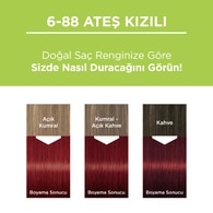 Palette Kalıcı Doğal Renkler 6-88 Ateş Kızılı