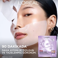  LOREAL PARIS LOREAL PARIS L’Oreal Paris Revitalift Glassy Skin Cam Cilt Görünümü Etkili Nemle Parlaklık Veren Şeffaflaşan Hidrojel Yüz Maskesi  1 of 7 