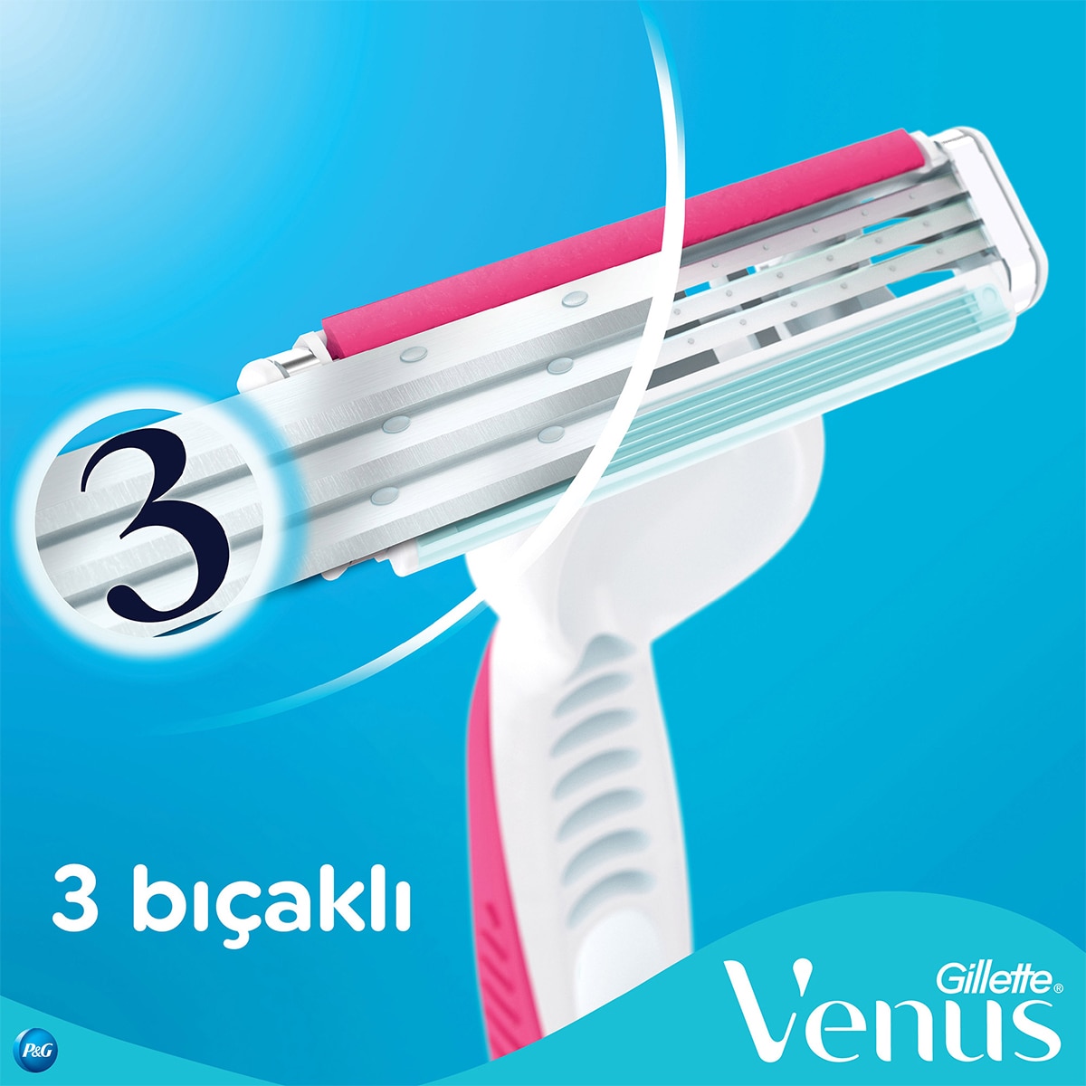  GILLETTE VENUS GILLETTE VENUS Gillette Venus Renkli Kullan At Tıraş Bıçağı 3 Bıçaklı 4+2 Adet  1 of 6 