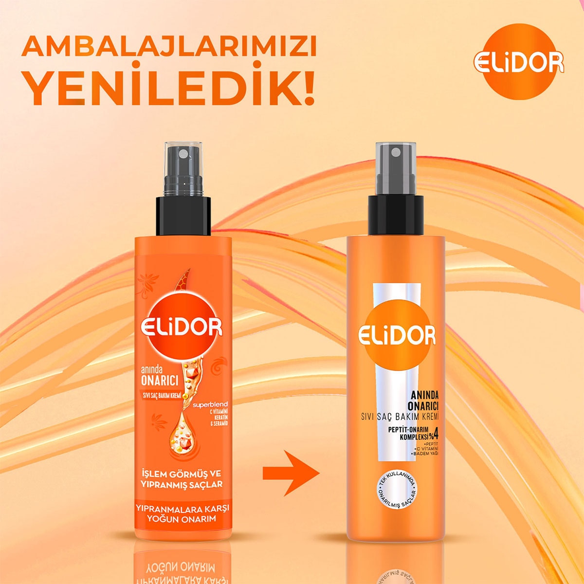 ELİDOR ELİDOR Elidor Superblend Sıvı Saç Bakım Kremi Anında Onarıcı C Vitamini Keratin Seramid 200 ml 1 of 7