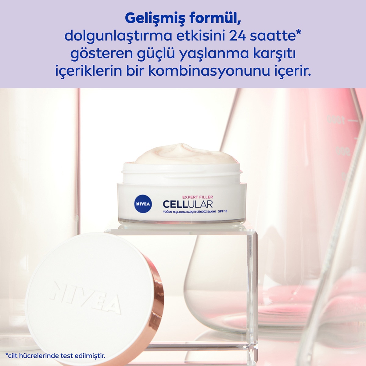  NIVEA VISAGE NIVEA VISAGE Nivea Cellular Expert Filler Yaşlanma Karşıtı ve Dolgunlaştırıcı SPF15 Güneş Koruyucu Yüz Gündüz Bakım Kremi 50 ml  1 of 8 
