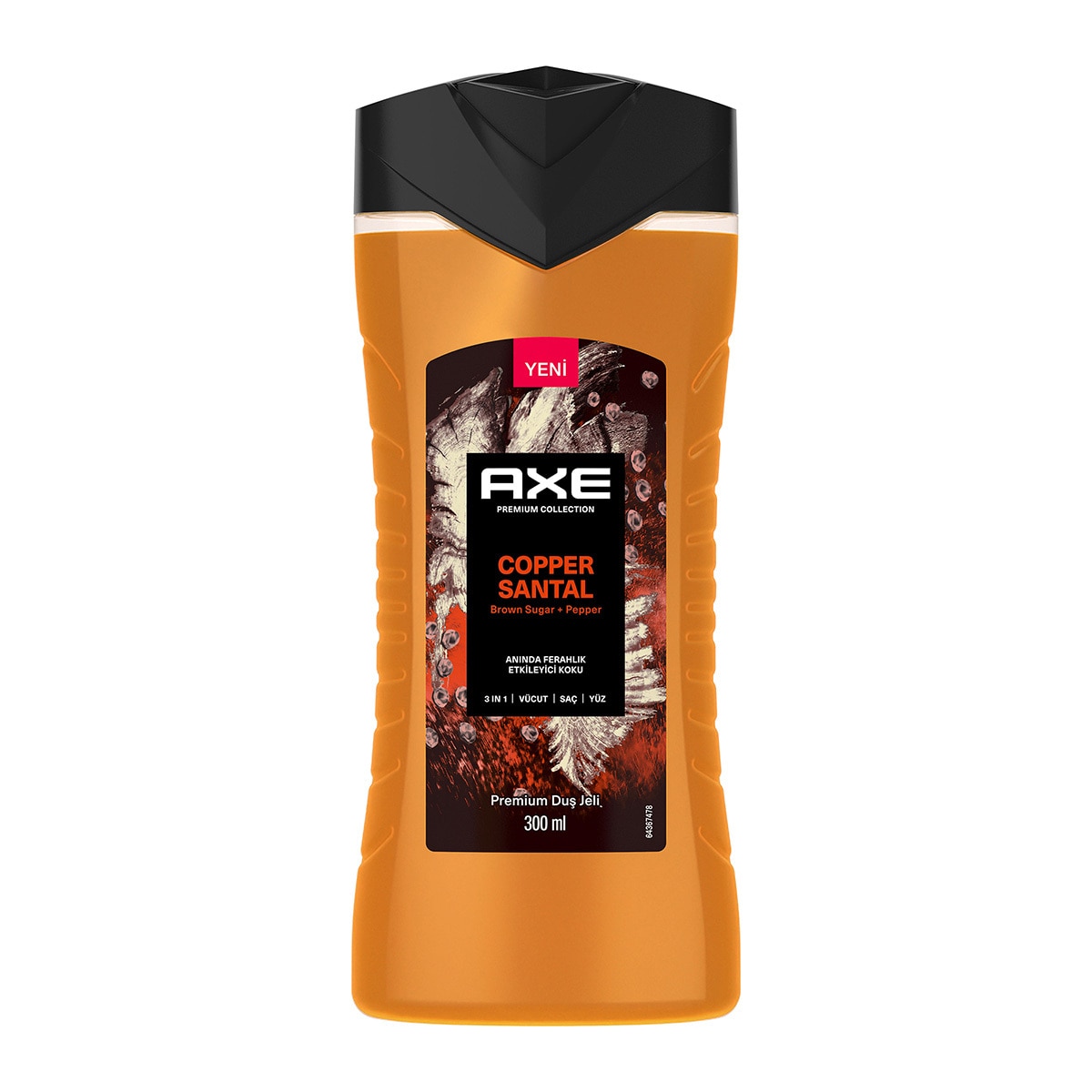 AXE AXE Axe Premium Collection Duş Jeli Copper Santal 3in1 Vücut Saç Yüz 300 ml 1 of 10