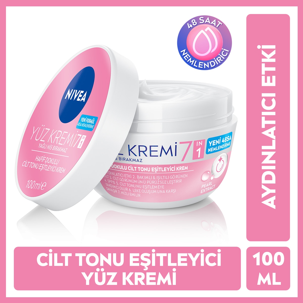  NIVEA VISAGE NIVEA VISAGE Nivea Cilt Tonu Eşitleyici Yüz Kremi 100 ml 24 Saat Nemlendirici  Nivea Cilt Tonu Eşitleyici Yüz Kremi 100 ml 24 Saat Nemlendirici