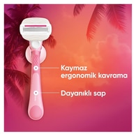 Gillette Venus Comfortglide Sugarberry Kokulu Miami Kadın 5 Bıçaklı Tıraş Makinesi