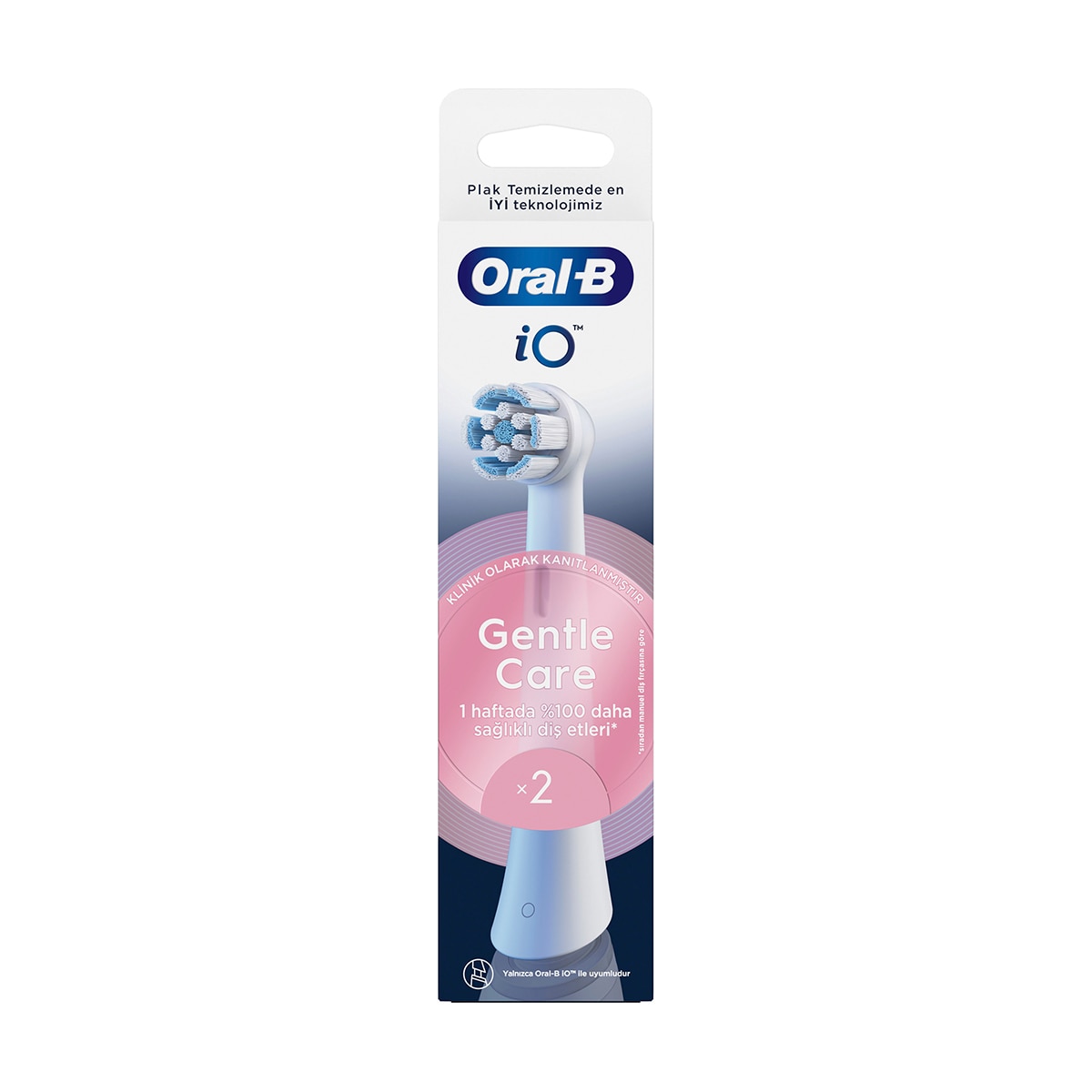  ORAL-B ORAL-B Oral-B iO Serisi Gentle Care Orijinal Yedek Başlıkları Hassas Diş Etlerine Uygun 2'li  1 of 6 