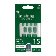  SUPERDRUG SUPERDRUG Superdrug Finishing Touches Takma Tırnak Yeşil 24'lü  1 of 1 