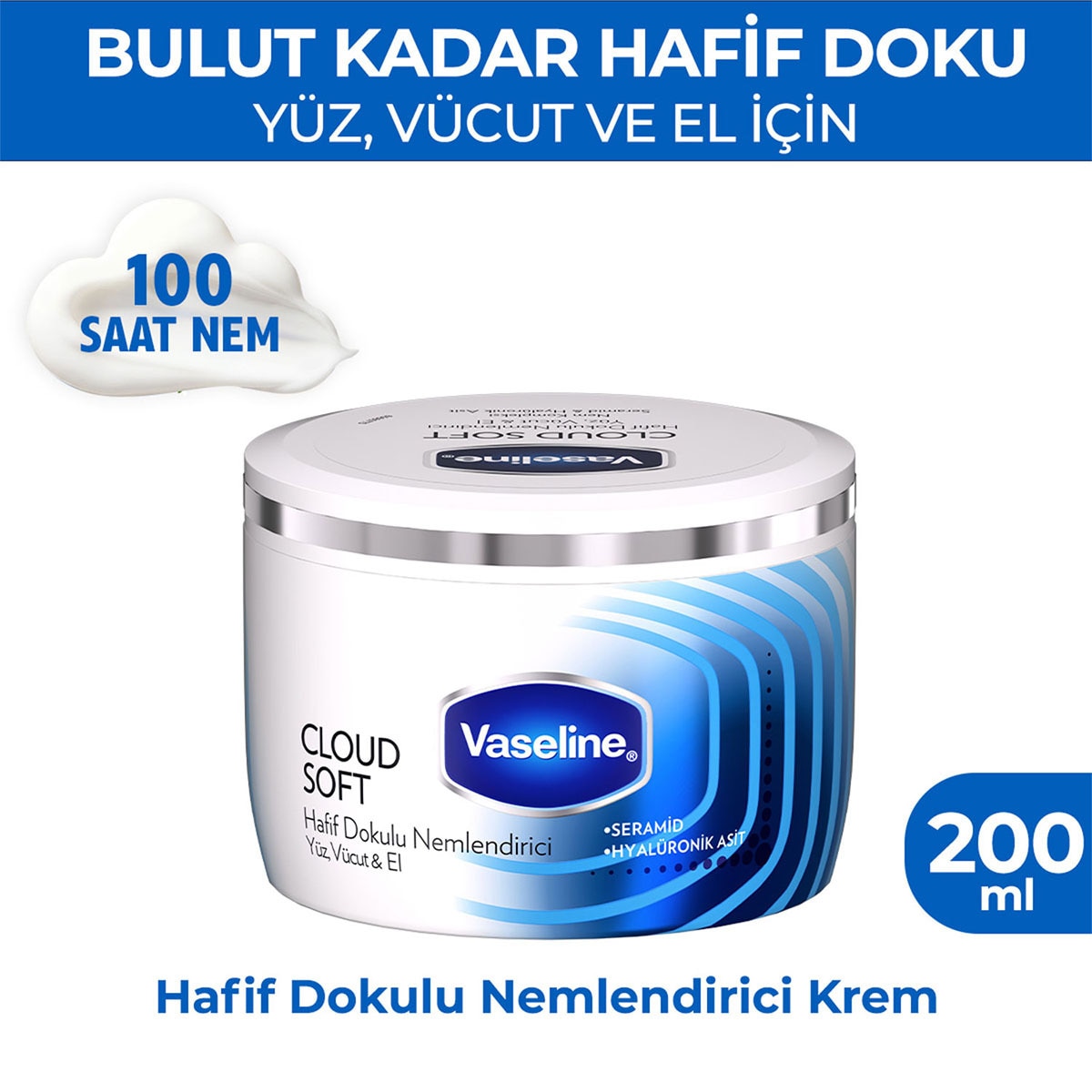 VASELINE VASELINE Vaseline Cloud Soft Nemlendirici Krem 200 ml 1 of 9