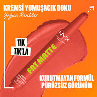 NYX NYX Nyx Professional Makeup Fat Matte Slick Click Mat Dudak Balmı 03 1 of 7