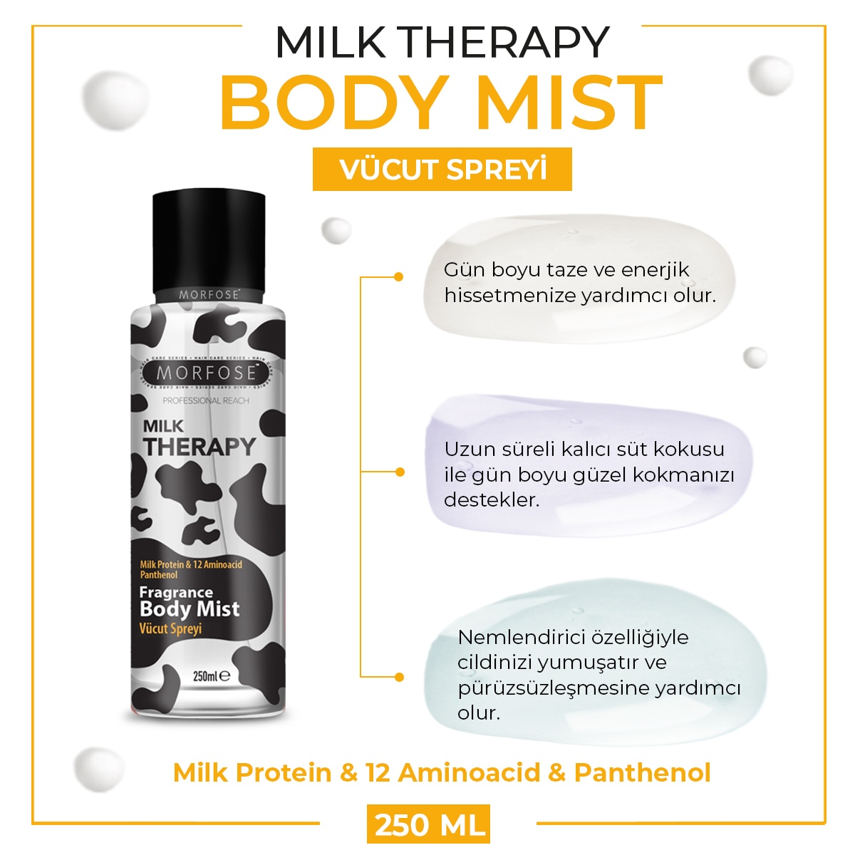 MORFOSE MORFOSE Morfose Milk Therapy Vücut Spreyi 250 ml 1 of 3