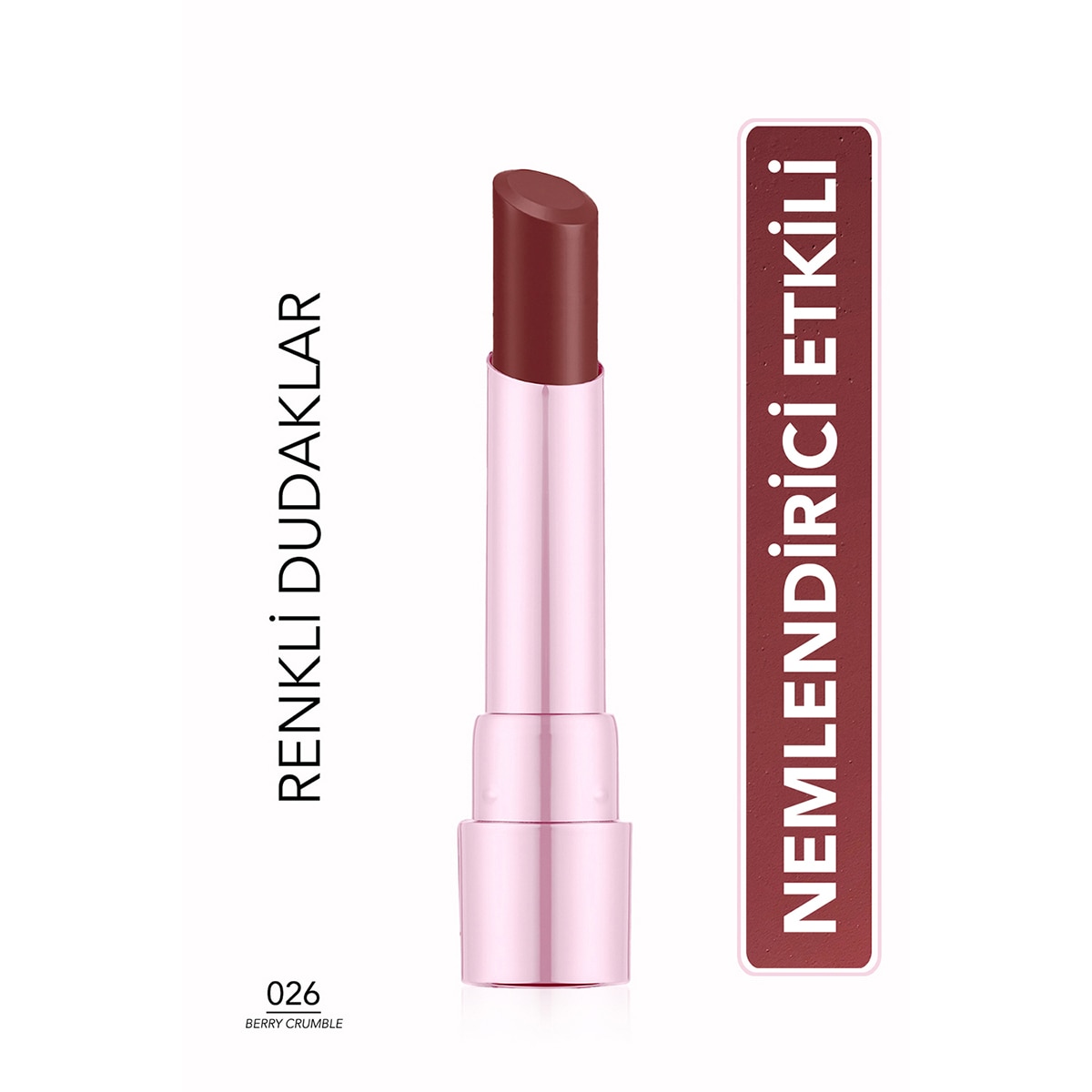 FLORMAR FLORMAR Flormar Sheer Up Yarı Transparan & Parlak Bitişli Nemlendirici Ruj No: 26 Berry Crumble 1 of 6