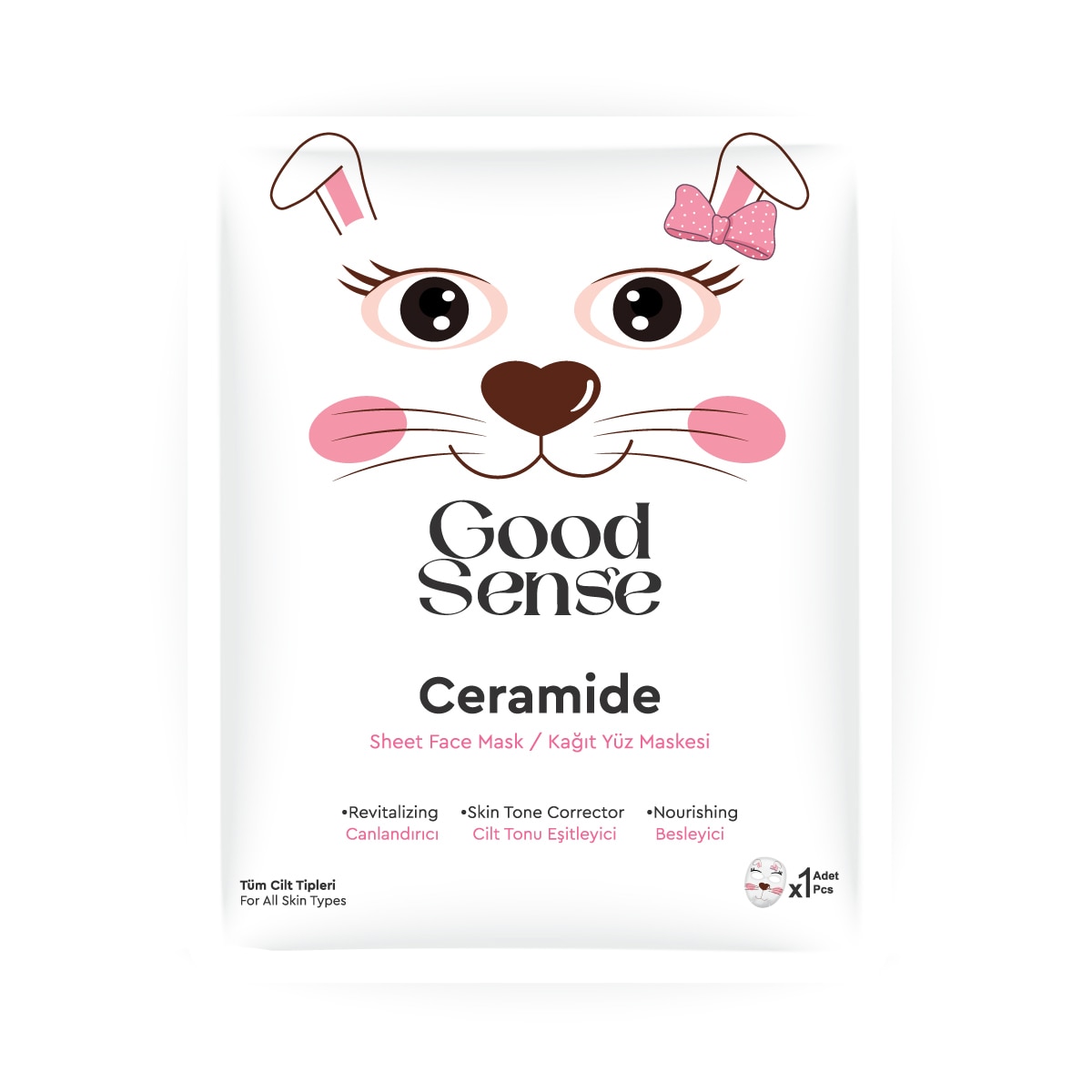  GOOD SENSE GOOD SENSE Good Sense Rabbit Ceramide Kağıt Yüz Maskesi 