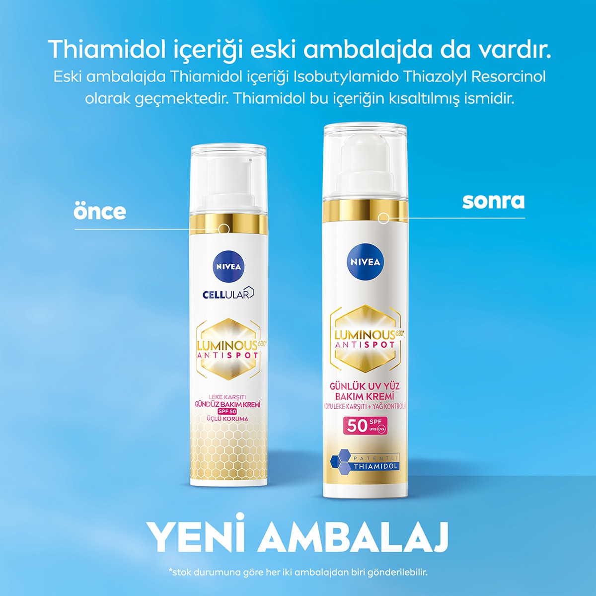 NIVEA VISAGE NIVEA VISAGE Nivea Luminous630 Güneş Korumalı Leke Karşıtı Spf50 Gündüz Yüz Kremi 40 ml Hyaluronik Asit, E Vitamini 1 of 6