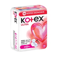 KOTEX KOTEX Kotex Ultra Quadro Uzun 18 adet 1 of 3