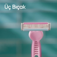 GILLETTE VENUS GILLETTE VENUS Gillette Venus Renkli Kullan At Tıraş Bıçağı 3 Bıçaklı 4+2 Adet 1 of 11