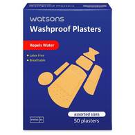  WATSONS WATSONS Watsons Suya Dayanıklı Karışık Boy Yara Bandı 50'li  1 of 1 