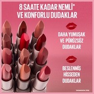 Maybelline New York Serum Etkili Hyaluronik Asit ve Besleyici Yağ İçeren Ruj Satin Blind Date 107