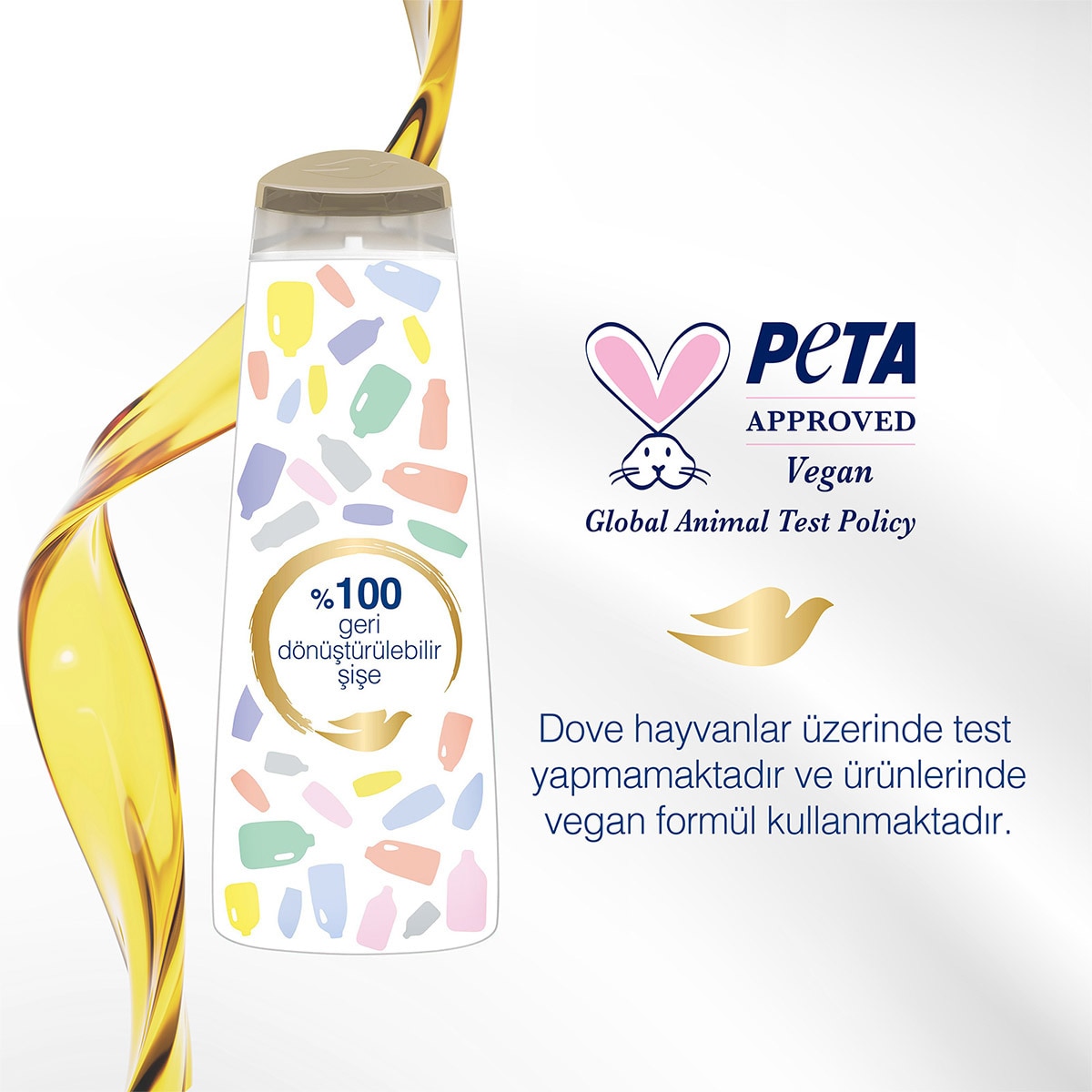  DOVE DOVE Dove Güçlendirici Bakım Saç Bakım Şampanı 400 ml  1 of 7 