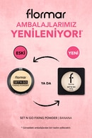 Flormar Set'n Go Nemlendirici & Parlama Önlemeye Yardımcı Sabitleyici Kompakt Pudra 001 Banana