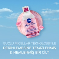 Nivea Aqua Rose Micellar Gül Suyu İçeren Çift Fazlı Makyaj Temizleme Suyu 400 ml