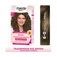 PALETTE PALETTE Palette Işıltılı Transparan Renkler Koyu Kumral 6-0