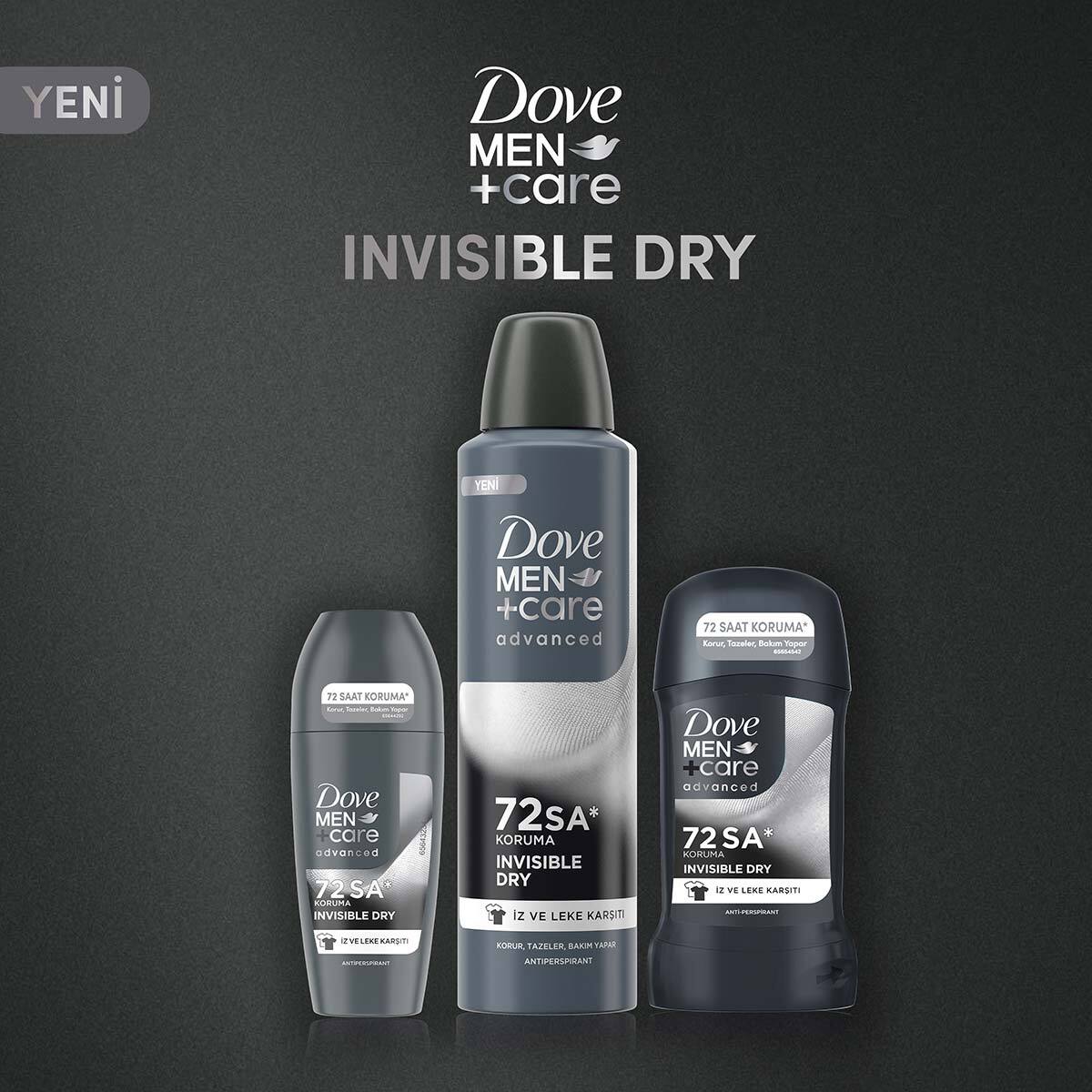 DOVE DOVE Dove Men Invisible Dry Stick Deodorant 50 ml 1 of 9