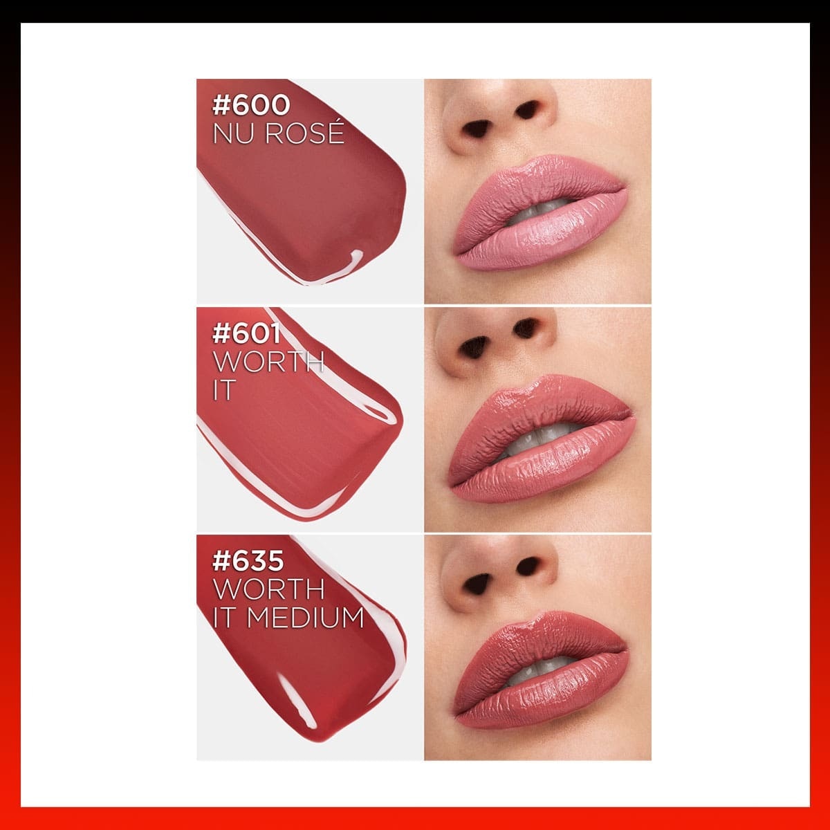  LOREAL PARIS LOREAL PARIS L'Oreal Paris Infaillible Laque Resistance Likit Parlak Ruj 600 Le Nu Rose  1 of 10 