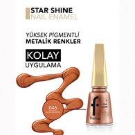 FLORMAR FLORMAR Flormar Star Shine Yoğun Pigmentli Metalik Oje No: 46 Rose Whisper  1 of 5 