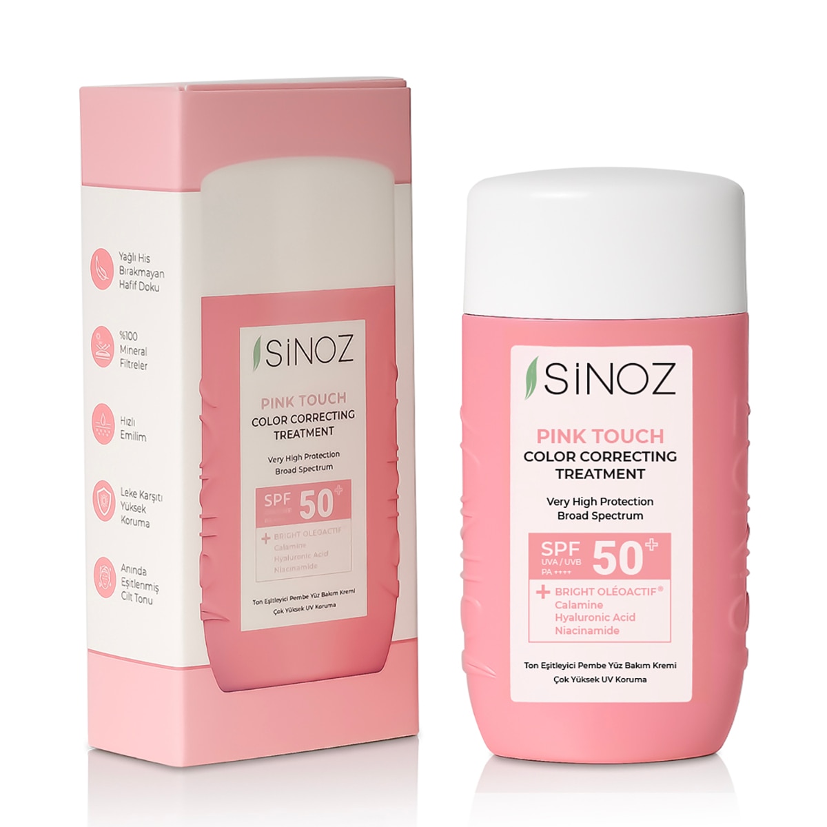  SİNOZ SINOZ Sinoz Pink Touch Ton Eşitleyici Güneş Kremi Spf50+  1 of 10 