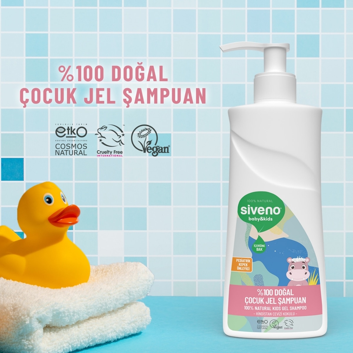  SIVENO SIVENO Siveno %100 Doğal Çocuk Jel Şampuan 325 ml  1 of 6 