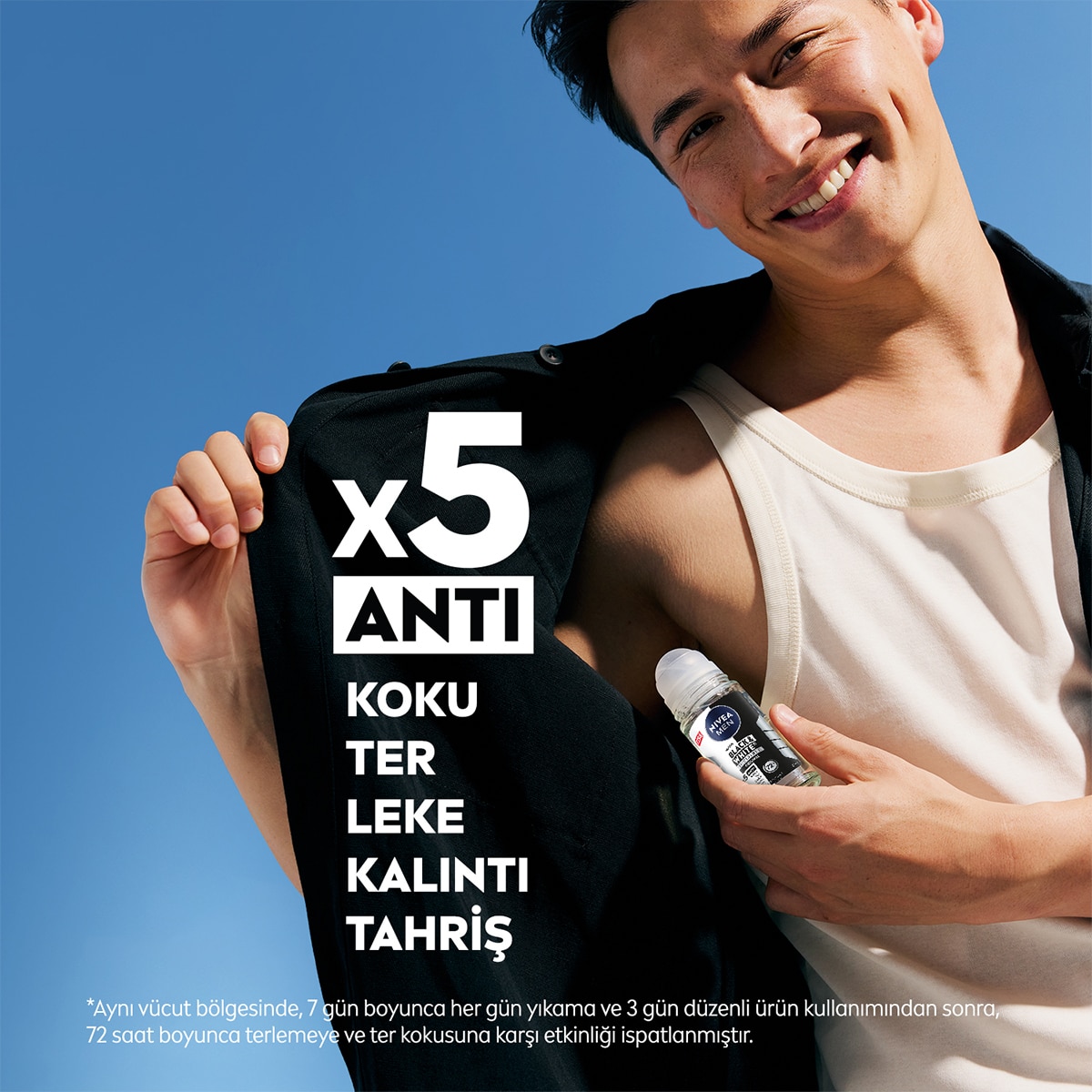  NIVEA NIVEA DEO Nivea Men Erkek Roll-on Deodorant Black&White Invisible Original 25 ml  1 of 6 