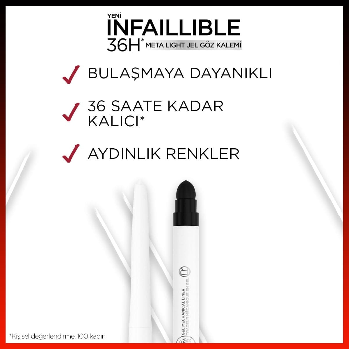 LOREAL PARIS LOREAL PARIS L'Oreal Paris Infaillible Meta Light Jel Göz Kalemi Polar White 1 of 5