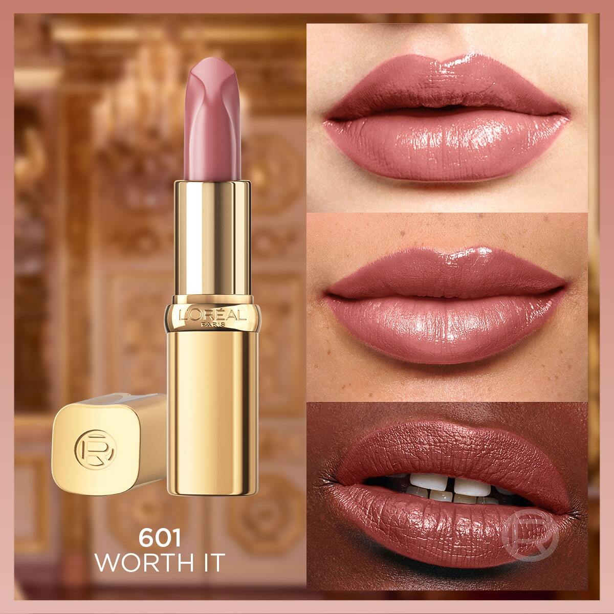 LOREAL PARIS LOREAL PARIS L'Oreal Paris Color Riche Saten Bitişli Ruj 601 Worth It 1 of 7