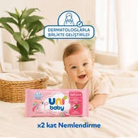 UNI UNI Uni Baby Soft Care Hindistan Cevizi Yağlı Islak Mendil 3x50 1 of 7