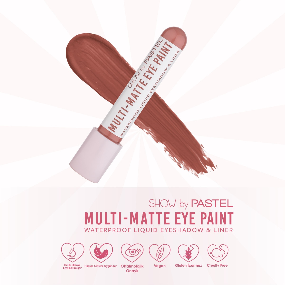  SHOW BY PASTEL SHOW BY PASTEL Show By Pastel Multi-Matte Eye Paint Waterproof Mat Likit Far ve Eyeliner 83 Stylish  1 of 7 