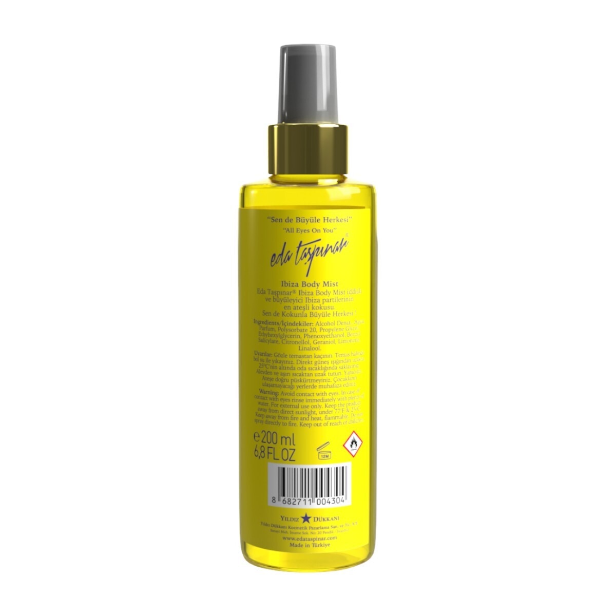 EDA TAŞPINAR EDA TAŞPINAR Eda Taşpınar Ibiza Body Mist 200 ml 1 of 2