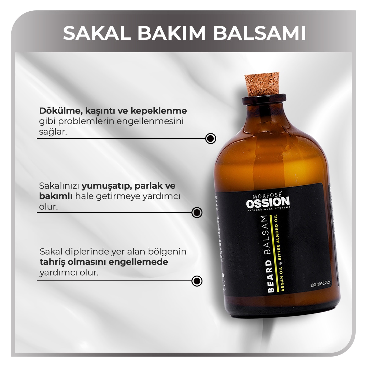  MORFOSE MORFOSE Morfose Ossion Premium Barber Line Sakal Balsamı 100 ml  1 of 6 