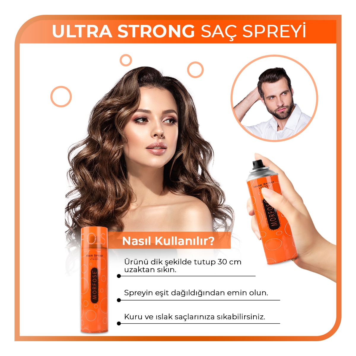 MORFOSE EXC. MORFOSE EXC. Morfose Ultra Strong Saç Spreyi 270 ml 1 of 3