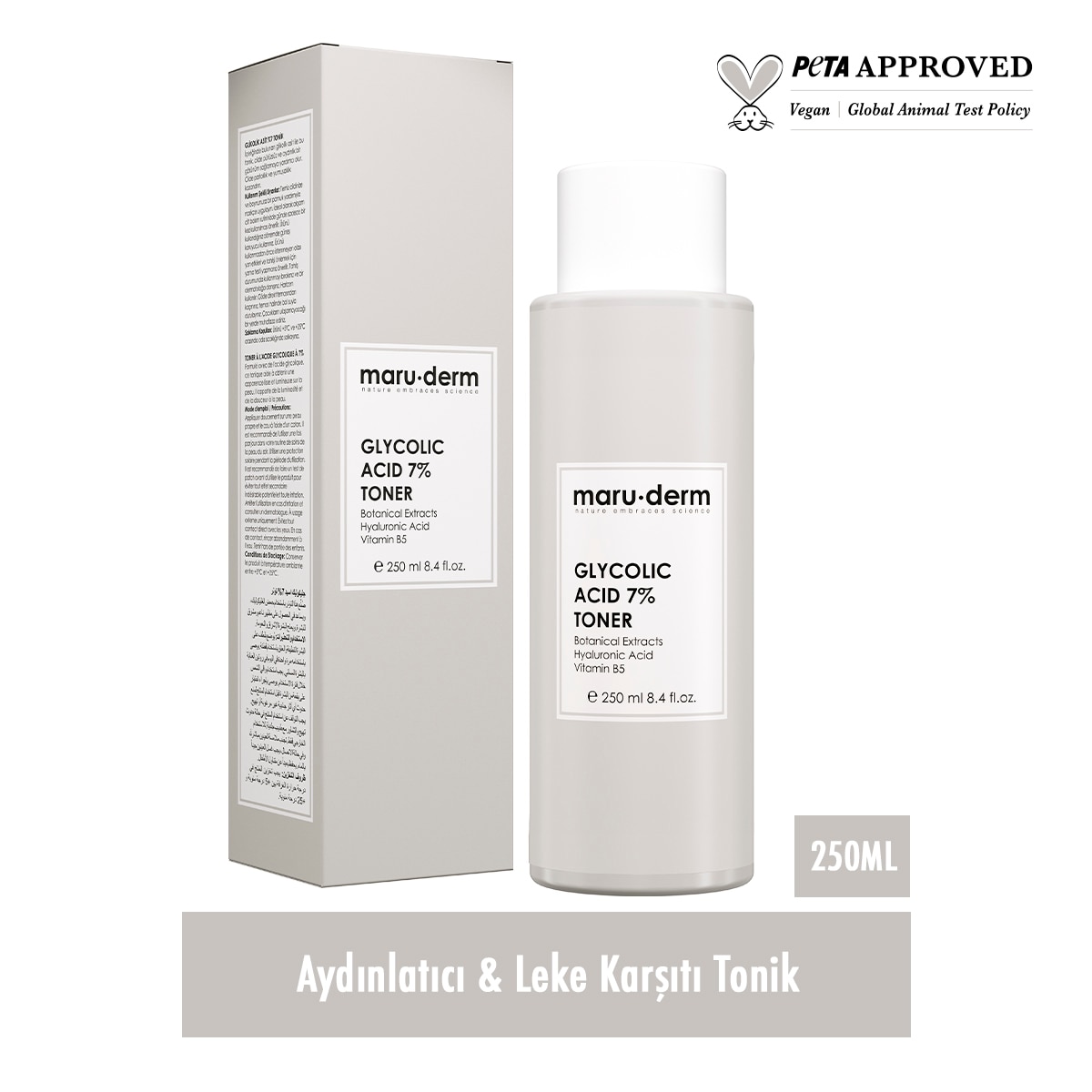 MARUDERM MARUDERM Maruderm Aydınlatıcı Leke Karşıtı Glikolik Asit %7 Tonik 250 ml  1 of 4 