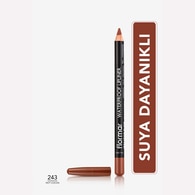  FLORMAR FLORMAR Flormar Yüksek Pigmentli & Mat Bitişli Suya Dayanıklı Dudak Kalemi No: 243 Hot Cocoa  