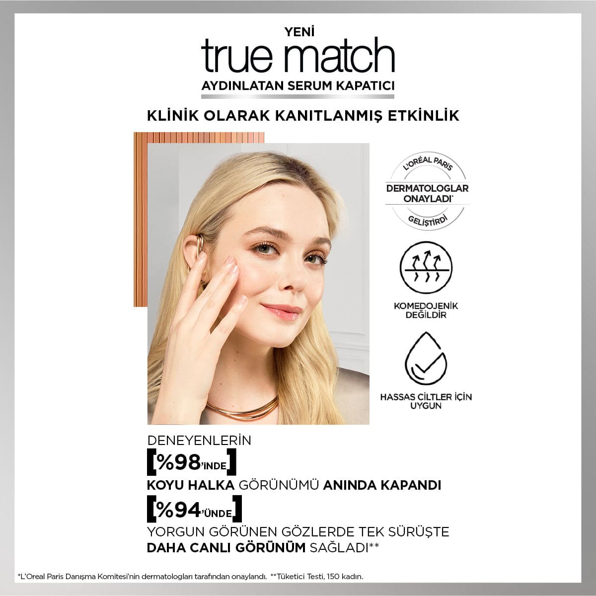  LOREAL PARIS LOREAL PARIS L'Oreal Paris True Match Aydınlatan Serum Kapatıcı 1.5N  1 of 8 