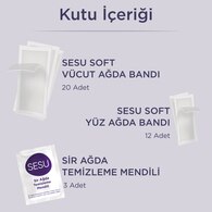 Sesu Soft Sir Ağda Bandı Tüm Vücut 32 Adet