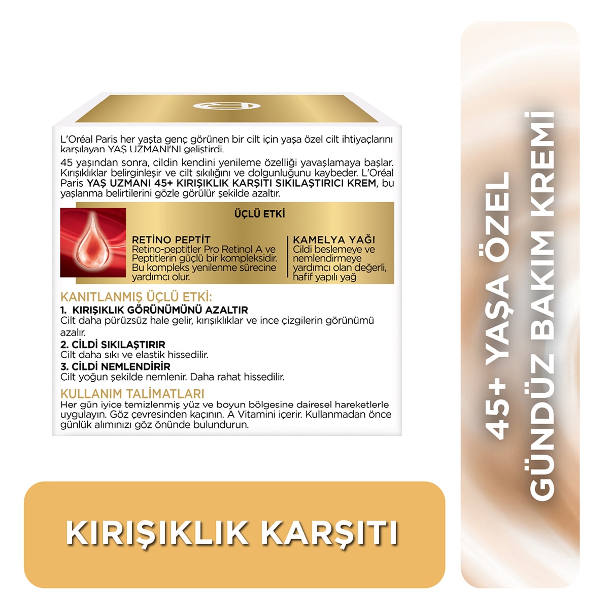 LOREAL PARIS LOREAL PARIS L'Oreal Paris Yaş Uzmanı Kırışıklık Karşıtı SIkılaştırıcı Krem 40+ 50 ml 1 of 5