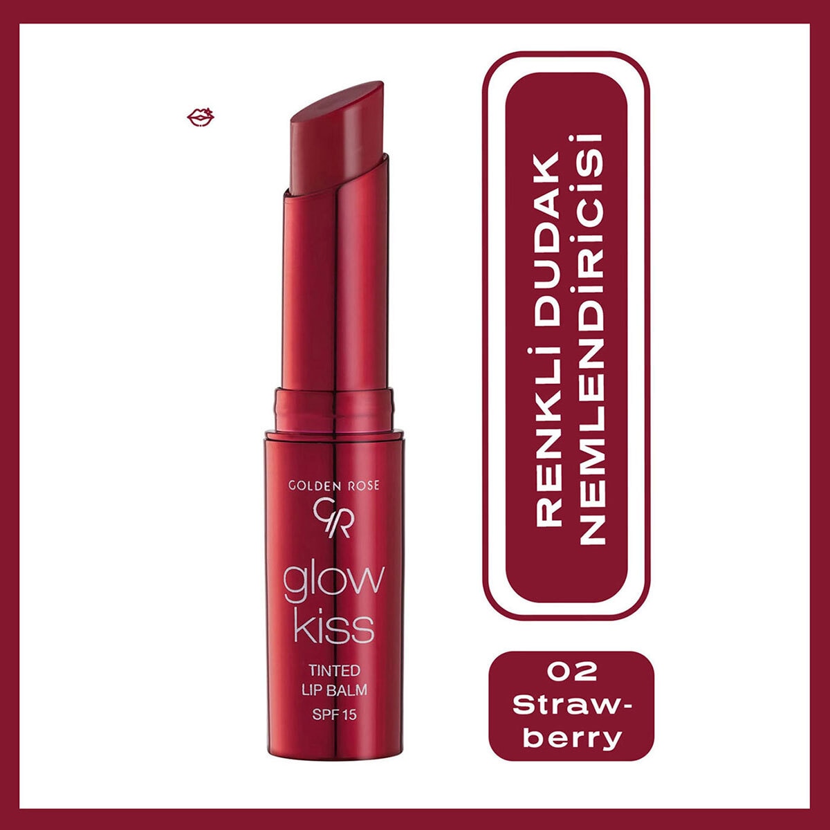 GOLDEN ROSE GOLDEN ROSE Golden Rose Glow Kiss Tinted Lip Balm No: 02 1 of 8