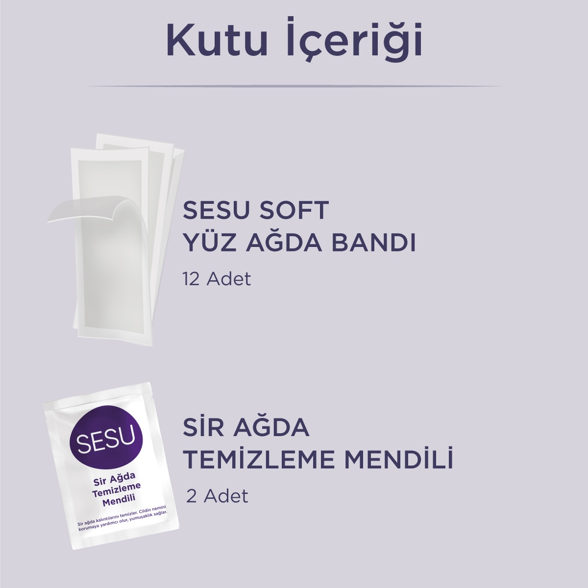 SESU SESU Sesu Soft Yüz Ağda Bandı 12 Adet 1 of 9