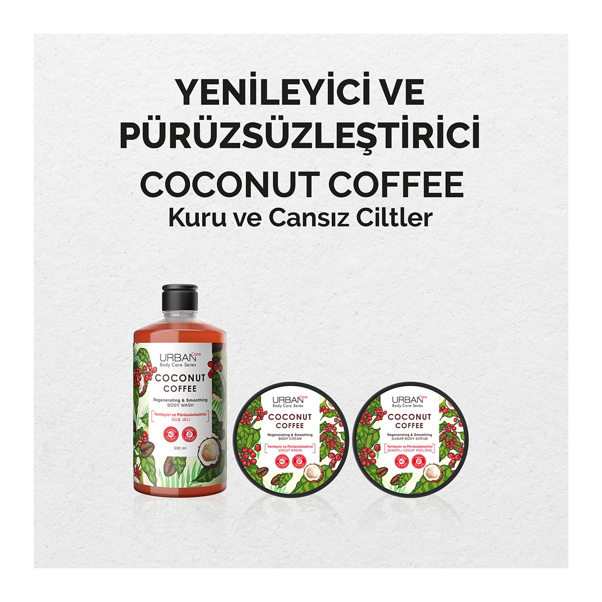  URBAN CARE URBAN CARE Urban Care Coconut Coffee Yenileyici ve Pürüzsüzleştirici Şekerli Vücut Peelingi 200 ml  1 of 7 