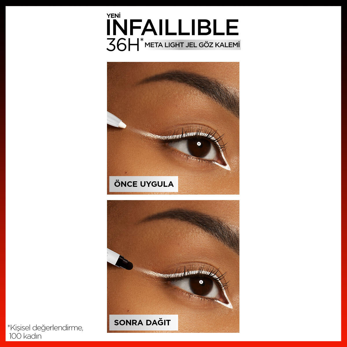 LOREAL PARIS LOREAL PARIS L'Oreal Paris Infaillible Meta Light Jel Göz Kalemi Polar White 1 of 5