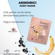 Derminix Arındırıcı Kağıt Maske Aktif Karbon ve Zencefil 1 Adet