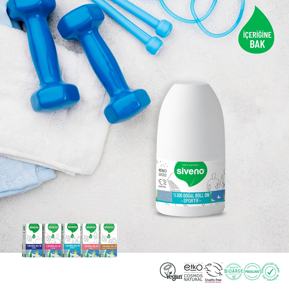  SIVENO SIVENO Siveno Doğal Roll On Sportive 50 ml  1 of 7 