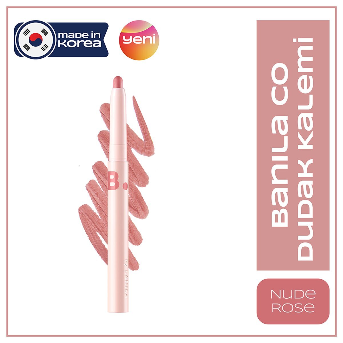 BANILA CO BANILA CO MAKE UP BANILA CO MAKE UP SMUDGING DUDAK KALEMİ NUDE ROSE 1 of 1